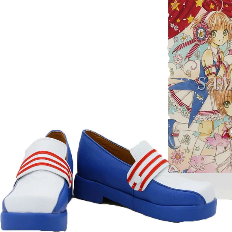 card captor sakura sakura kinomoto navy cosplay shoes boots - CrazeCosplay