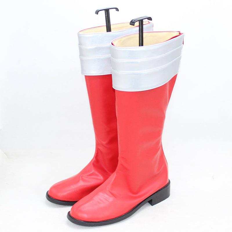 power ranger cosplay shoes boots red - CrazeCosplay