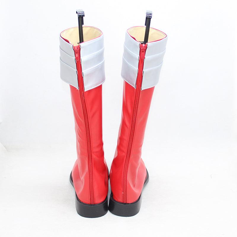 power ranger cosplay shoes boots red - CrazeCosplay