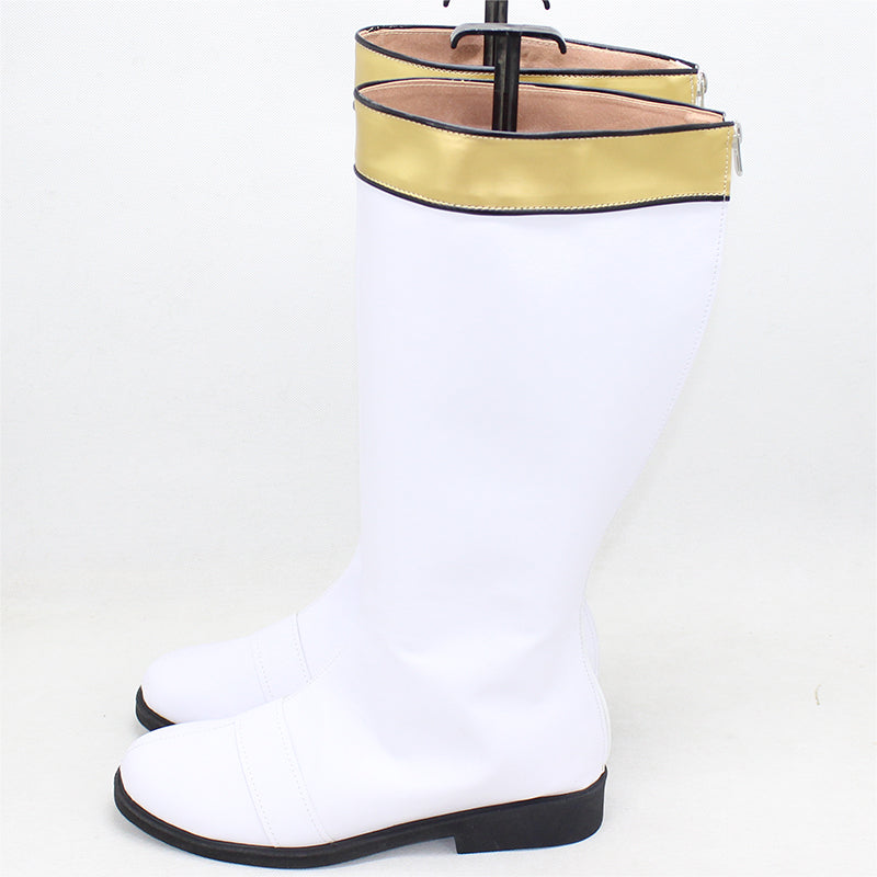power ranger cosplay shoes boots white - CrazeCosplay