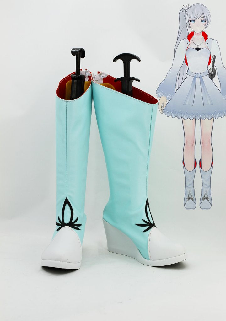 rwby white trailer weiss schnee cosplay boots shoes - CrazeCosplay