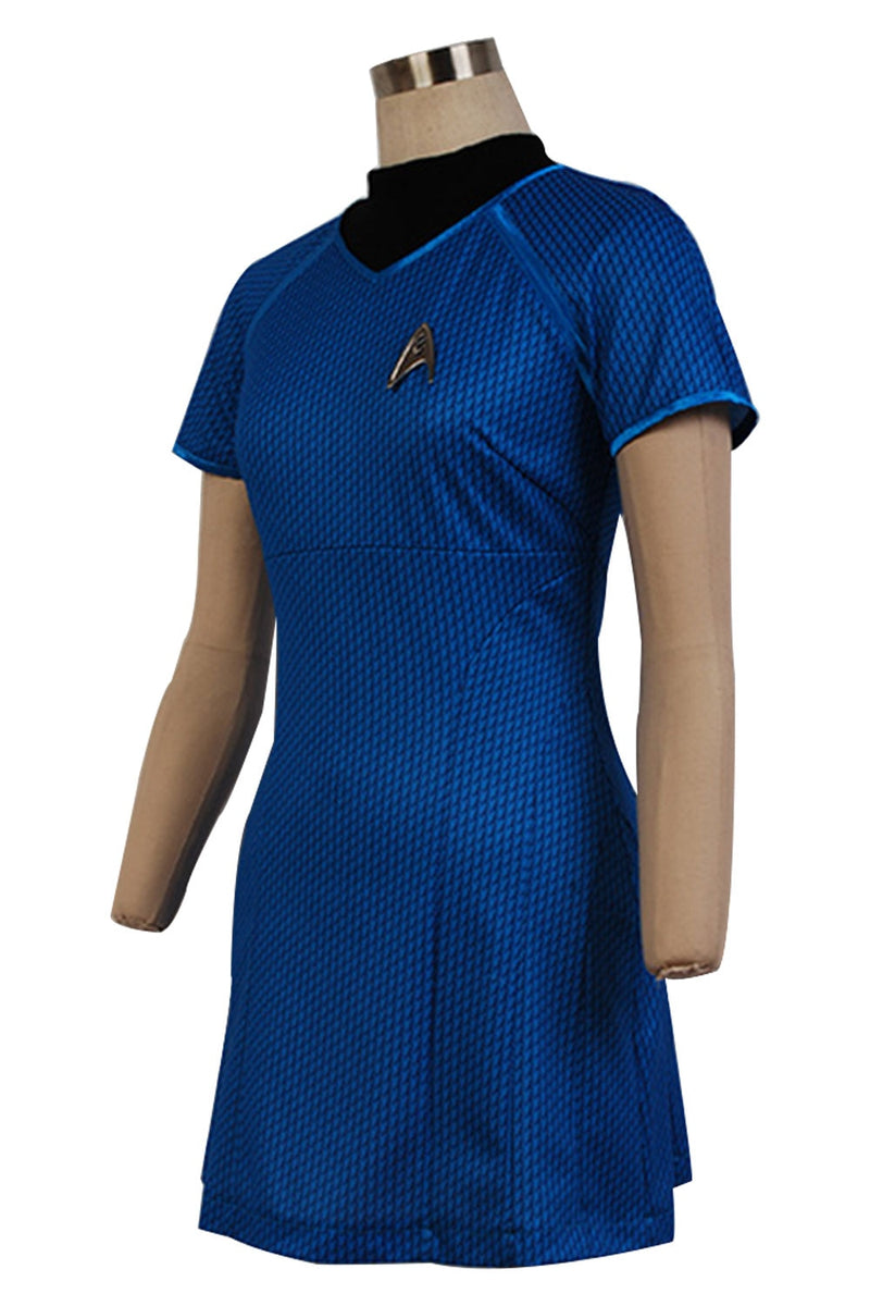 Star Trek Into Darkness Uhura Fleet Blue Dress Uniform Suit Halloween Carnival Cosplay Costume - CrazeCosplay