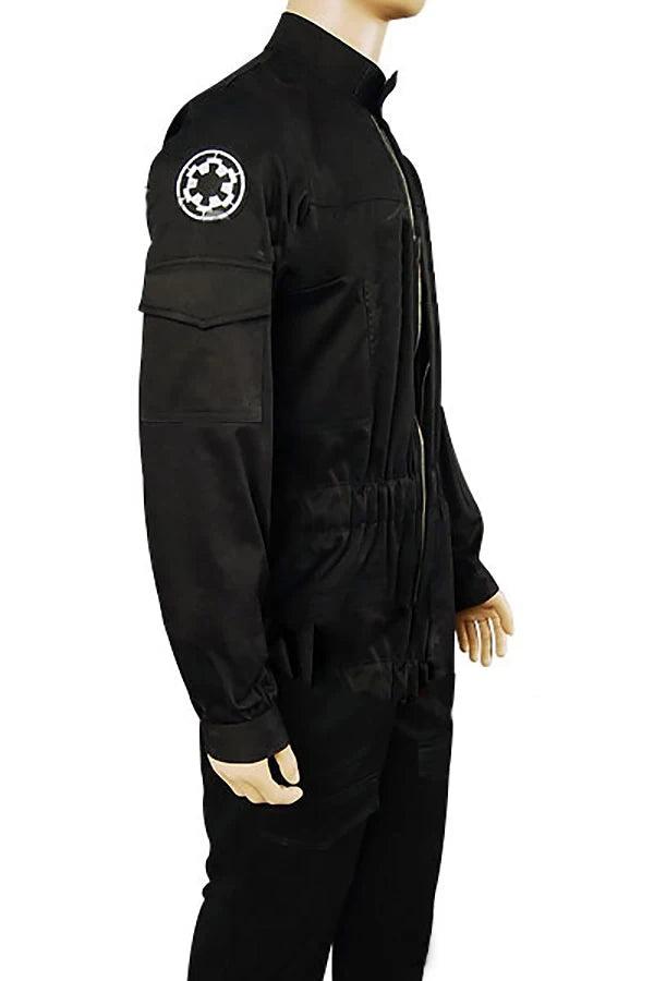 SW Imperial Tie Fighter Pilot Black Flightsuit Uniform Jumpsuit