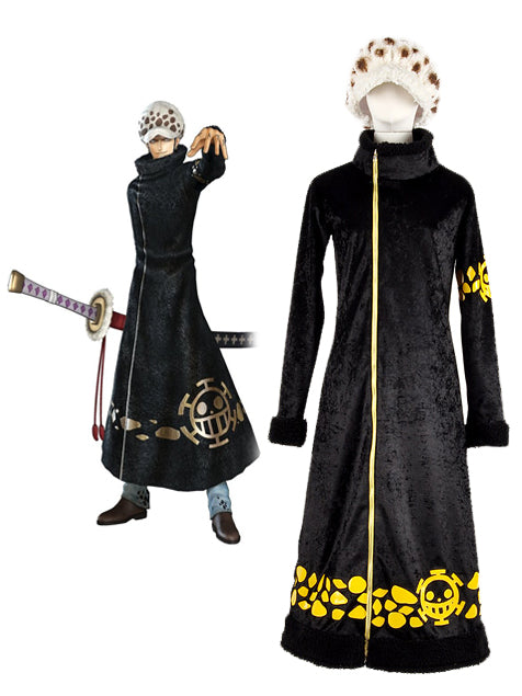 Trafalgar D Water Law Costume One Piece Trafalgar Law Long Coat Characters Cosplay Outfit