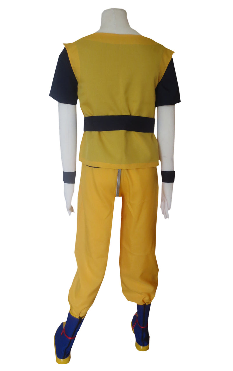 Dragon Ball Z Super Saiyan Son Goku Kakarotto Yellow Cosplay Costume - CrazeCosplay