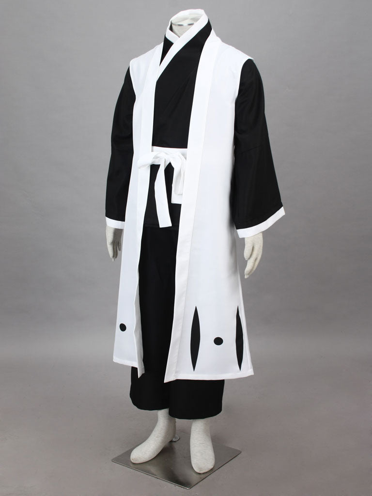 Bleach Gotei Thirteen Gin Ichimaru Captain of the 3rd Division Soul Reaper Outfit Cosplay Costume - CrazeCosplay