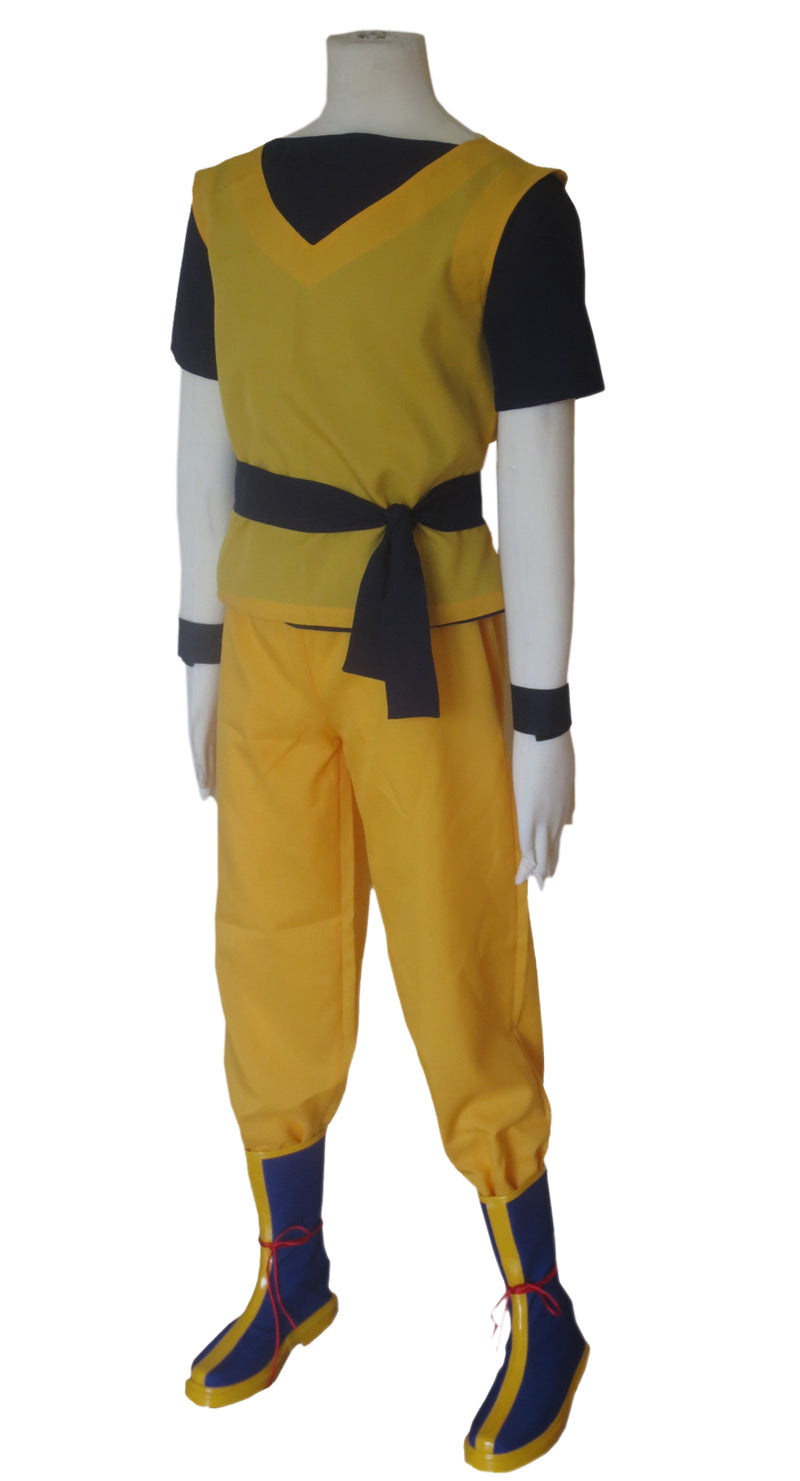 Dragon Ball Z Super Saiyan Son Goku Kakarotto Yellow Cosplay Costume - CrazeCosplay