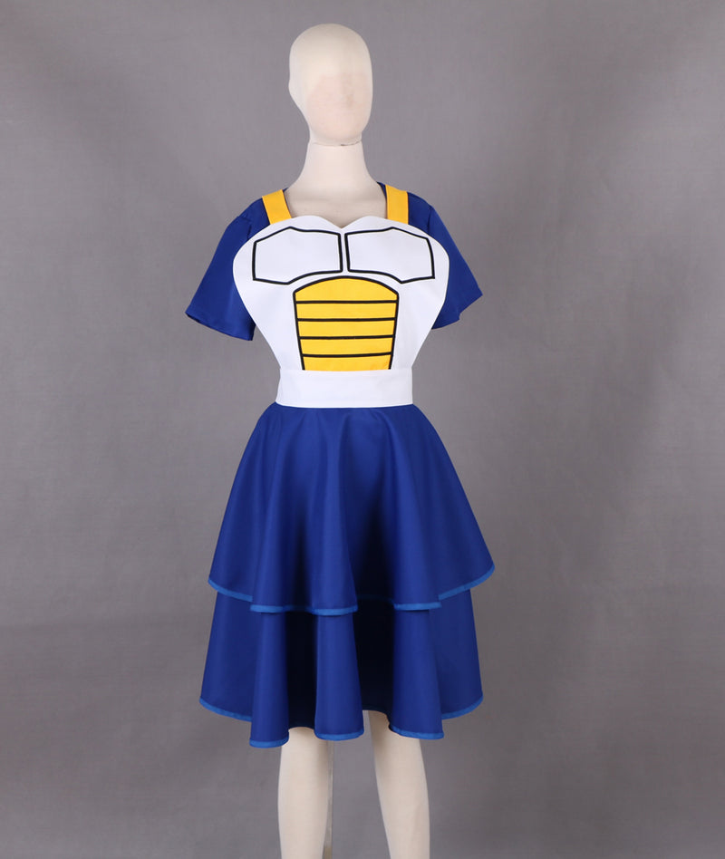 Dragon Ball Vegeta Genderbend Dress Cosplay Costume - CrazeCosplay