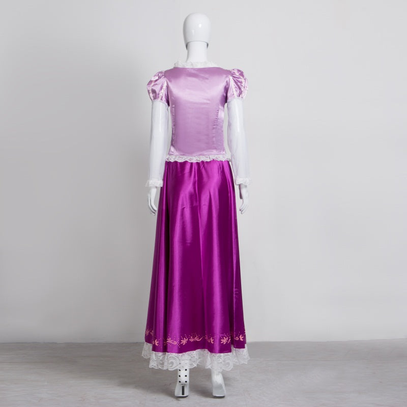 Tangled Rapunzel Tangled Ever After Cosplay Dress Costume Pink - CrazeCosplay