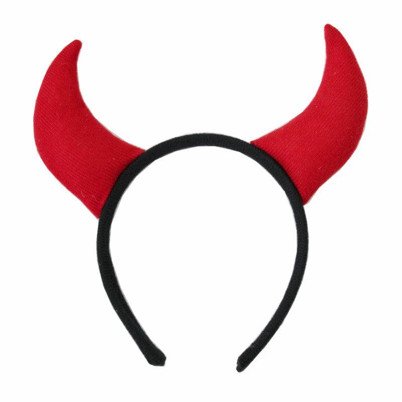 Red Devil Horns Demon Halloween Cosplay Horns Headpiece - CrazeCosplay