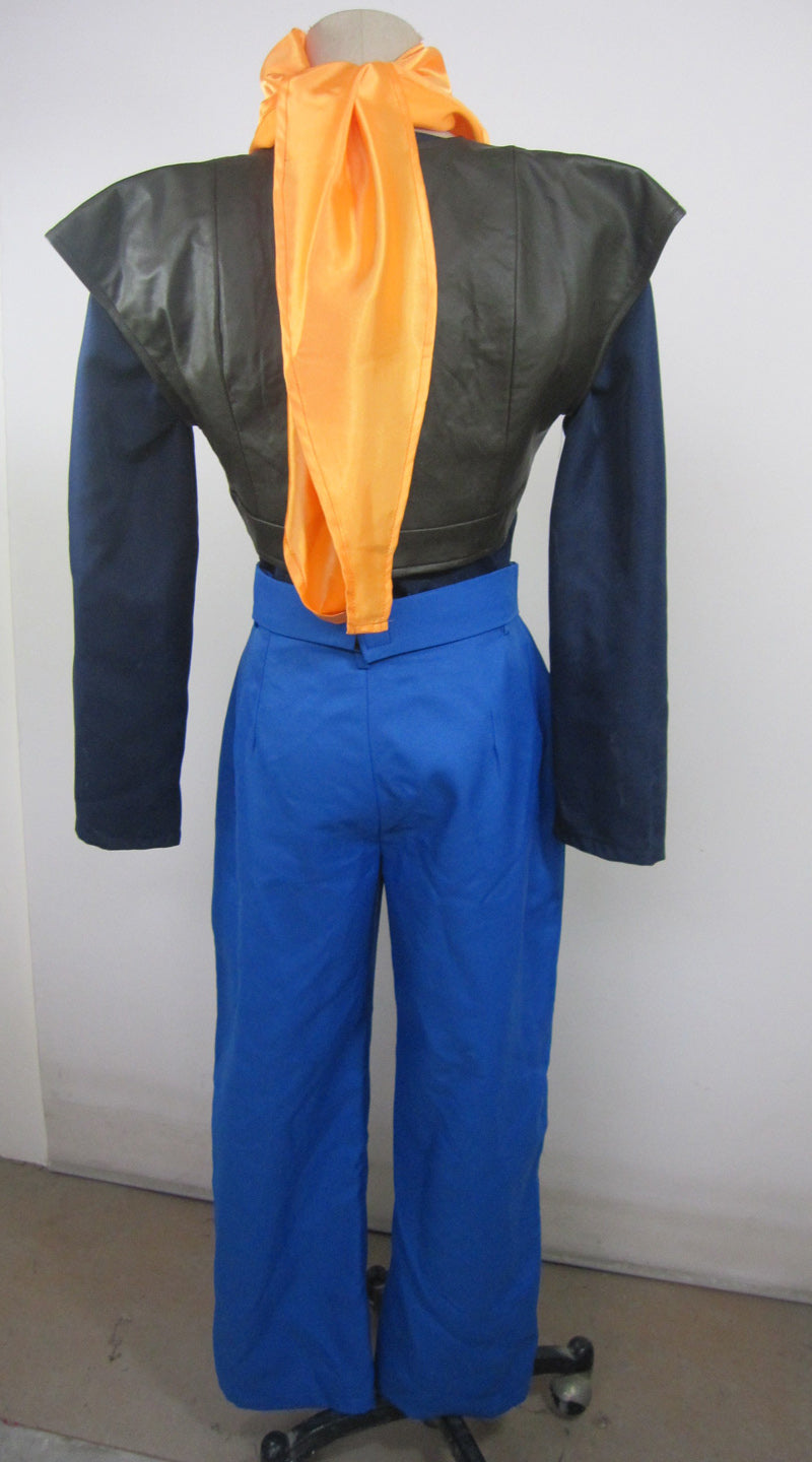 Dragon Ball Super Andriod 17 Uniform Cloth Combined Leather Costume - CrazeCosplay