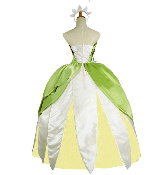 Adult Princess and The Frog Green Fancy Dress Halloween Costume - CrazeCosplay