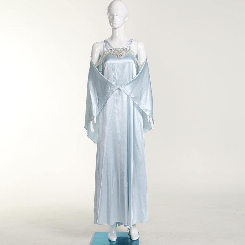 Star Wars Episode 3: Padme Amidala Christmas Nightgown Cosplay Costume - CrazeCosplay