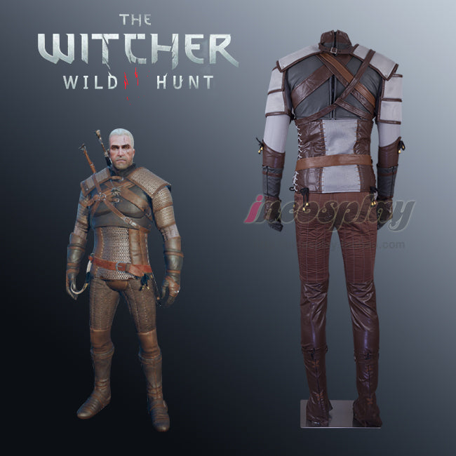 The Witcher Geralt of Rivia Cosplay Costume Halloween Carnival Suit - CrazeCosplay