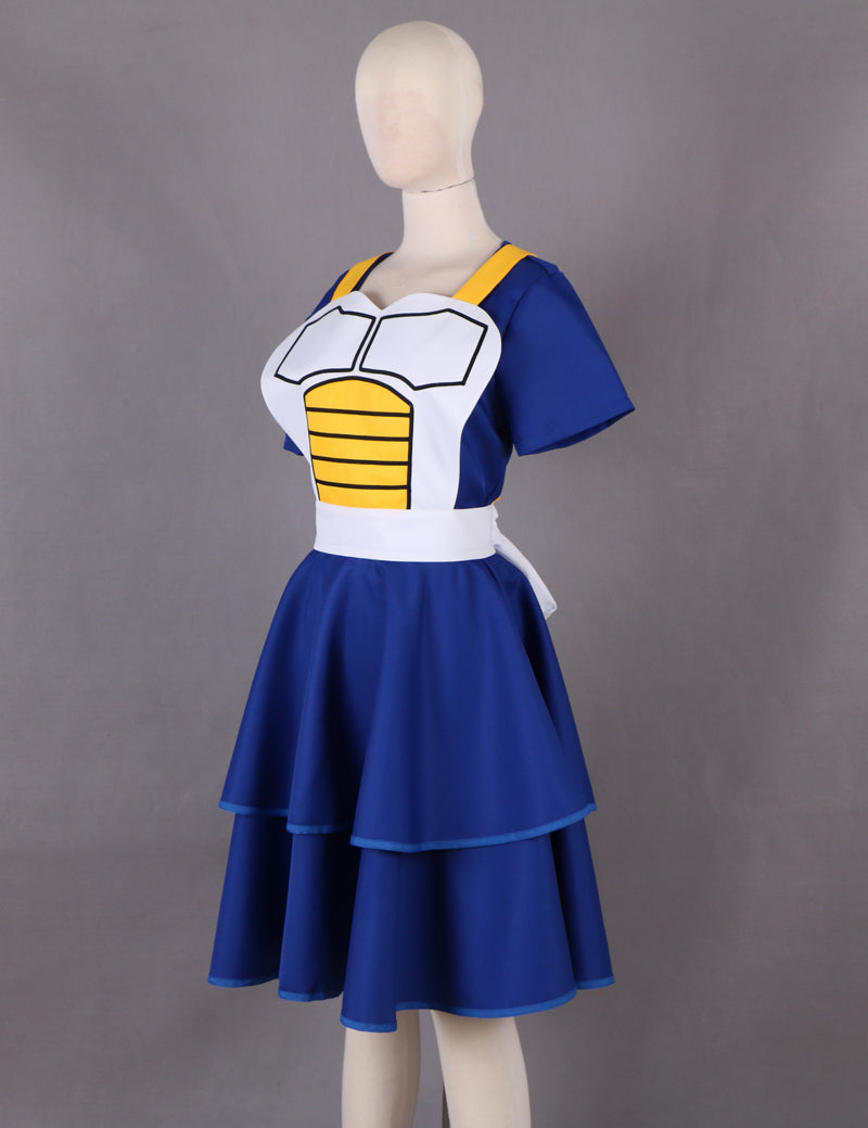 Dragon Ball Vegeta Genderbend Dress Cosplay Costume - CrazeCosplay