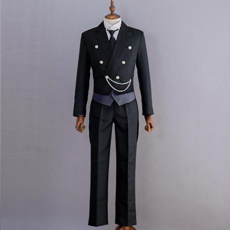 Black Butler Kuroshitsuji Sebastian Cosplay Costume - CrazeCosplay