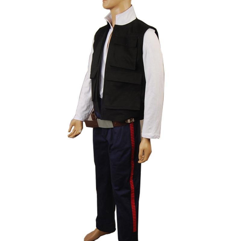 SW Anh A New Hope Han Solo Costume Vest Shirt Pants
