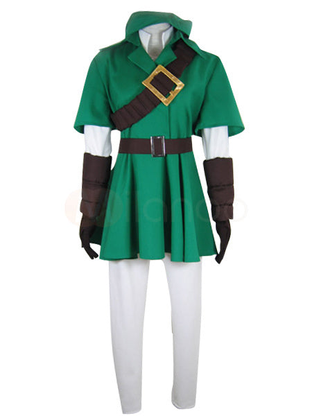 The Legend of Zelda Link Green Cosplay Costume