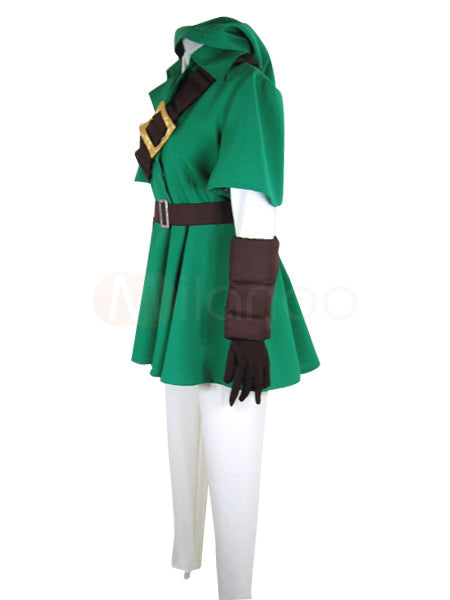 The Legend of Zelda Link Green Cosplay Costume