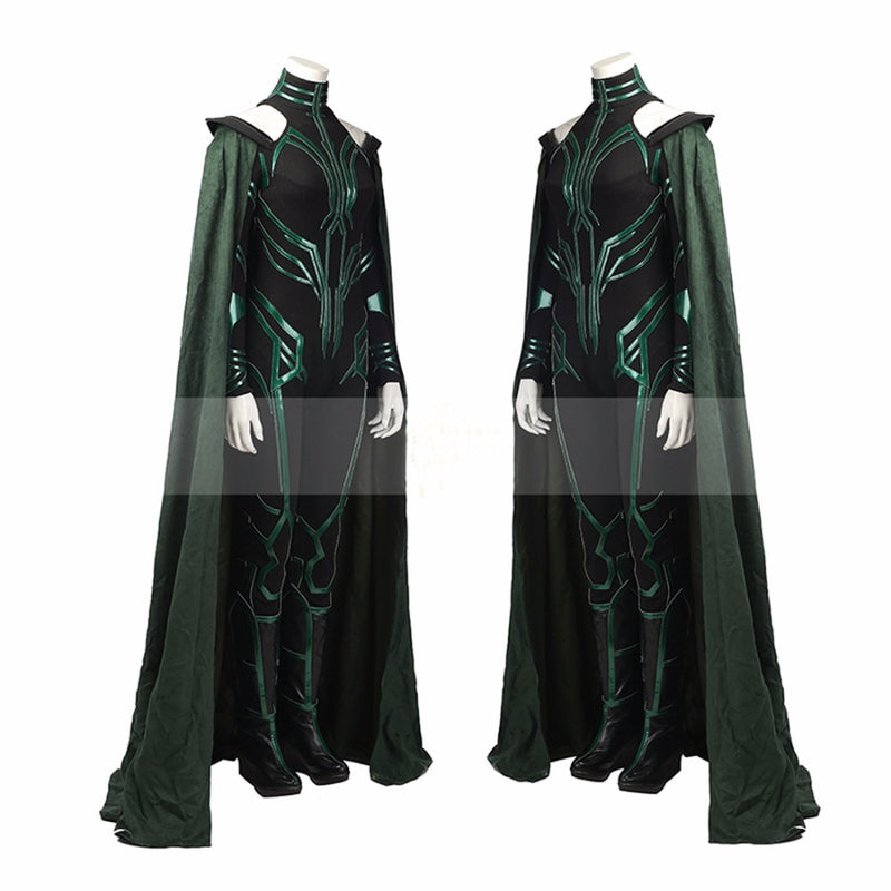 Thor 3 Ragnarok Goddess Of Death Hela Cosplay Costume Adult Halloween Party Costume for Women Outfit - CrazeCosplay