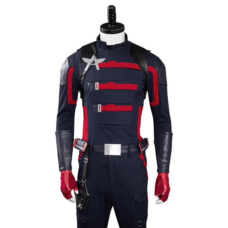 The Falcon and the Winter Soldier John Walker Captain America Outfits Halloween Carnival Suit Cosplay Costume - CrazeCosplay