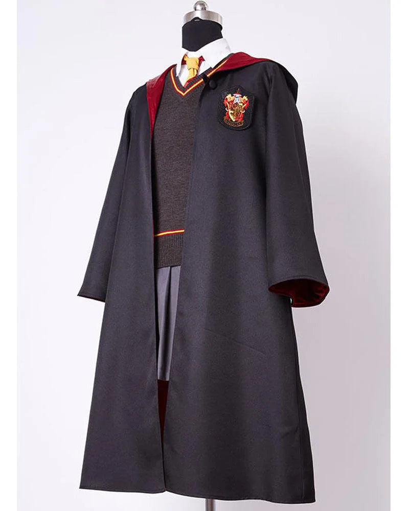 Child Gryffindor Uniform Dress Hermione Granger Cosplay Costume for Kids