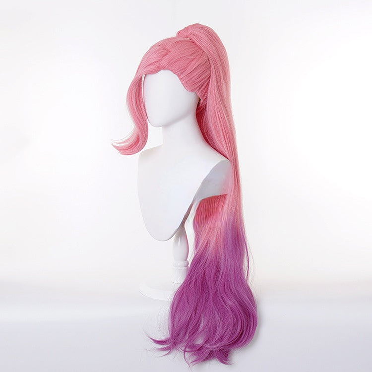Seraphine League of Legends High Ponytail Cosplay Wig