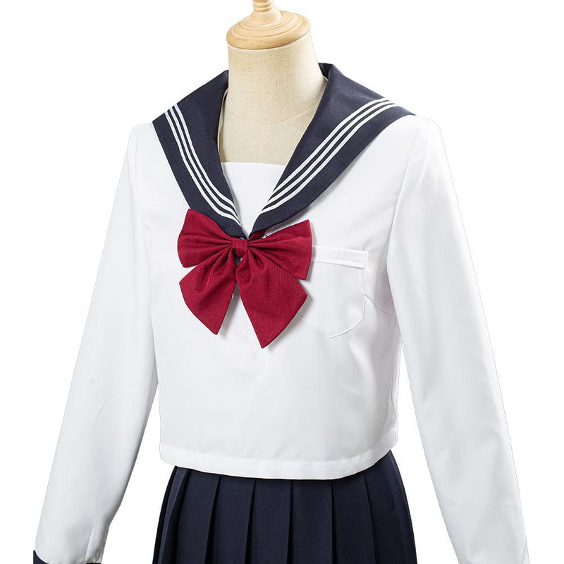 Jk High School Uniform Class Uniform Students Clothing Summer Navy Sailor Suit Cosplay Top Skirt Outfit - CrazeCosplay