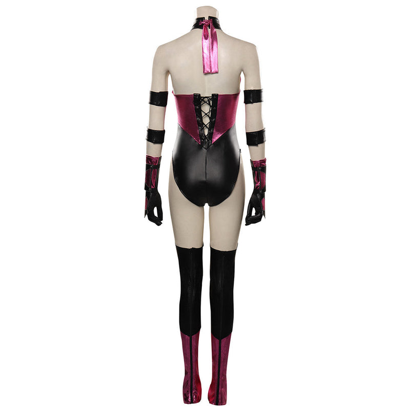 Mortal Kombat Mileena Cosplay Costume Jumpsuit Outfits Halloween Carnival Suit - CrazeCosplay
