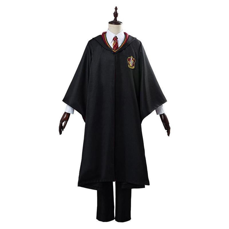 Harry Potter School Uniform Gryffindor Robe Cloak Outfit Cosplay Costume Halloween Carnival Suit