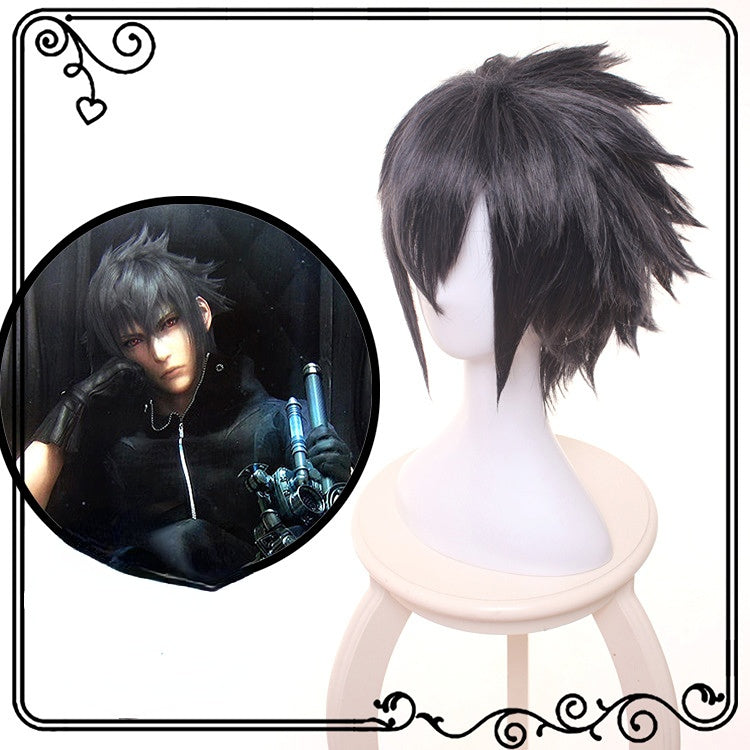 Final Fantasy Noctis Lucis Caelum Black Cosplay Wig