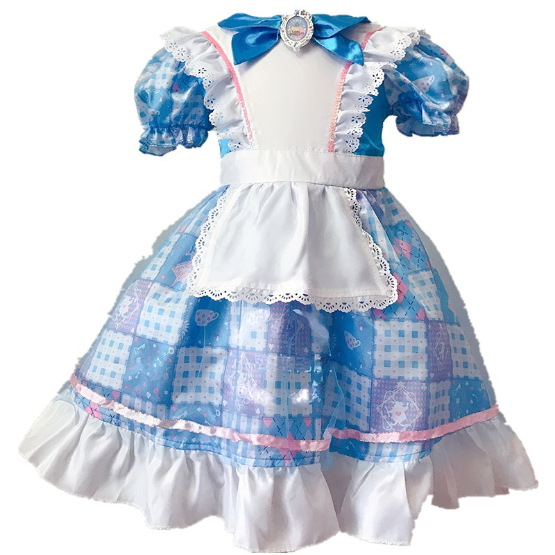 Girls Alice and Wonderland Lolita Dress book day costume for Halloween Cosplay - CrazeCosplay