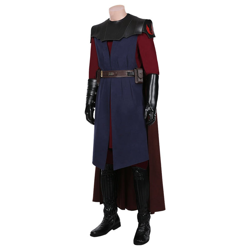 SW The Clone Wars Anakin Skywalkeri Red Outfits Halloween Carnival Suit Cosplay Costume
