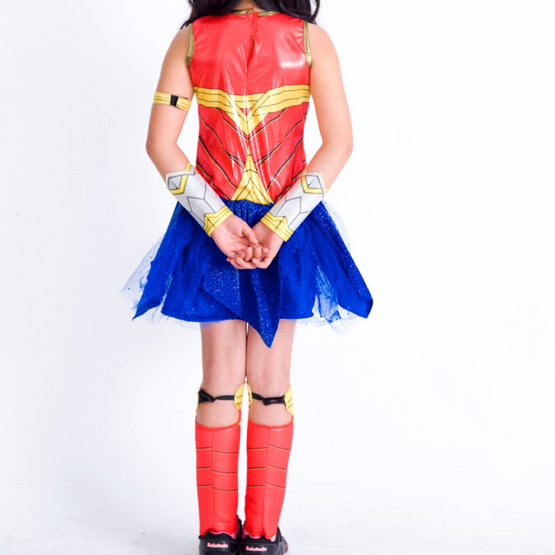 Wonder Women Kids Girls Cosplay Costume Halloween Party Dress Outfit - CrazeCosplay