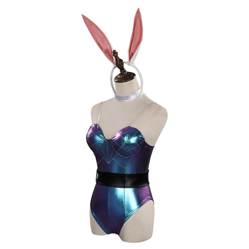League of Legends LoL KDA Bunny Girls Jumpsuit Outfit Halloween Cosplay Costume - CrazeCosplay