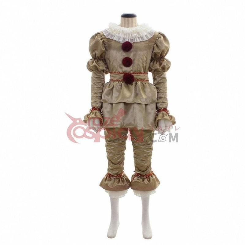 It Pennywise Golden Outfit Halloween The Clown Cosplay Costume