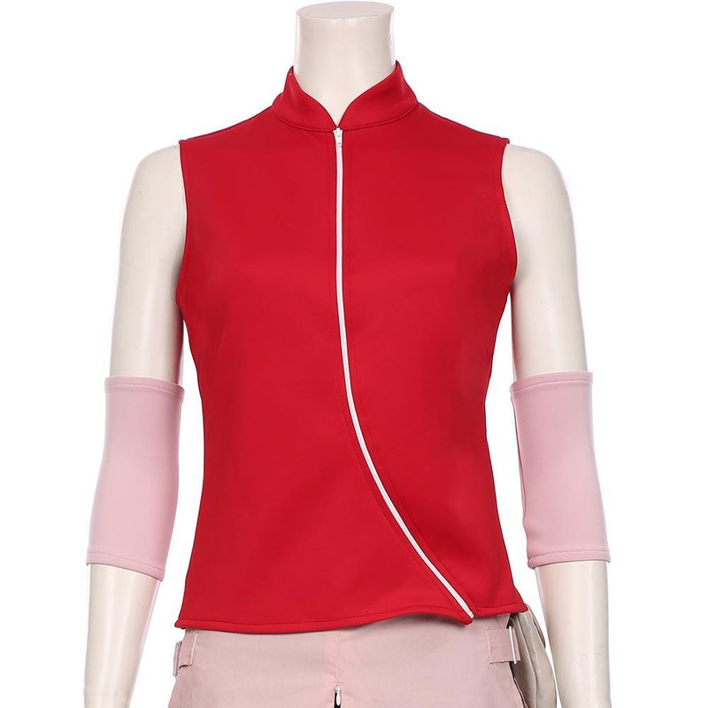 Naruto Haruno Sakura Women Girls Skirt Outfit Halloween Carnival Costume Cosplay Costume - CrazeCosplay