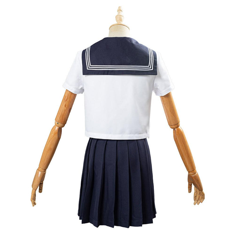Summer Navy Sailor Suit Cosplay Top Skirt Outfit Jk High School Uniform Class Uniform Students Clothing - CrazeCosplay