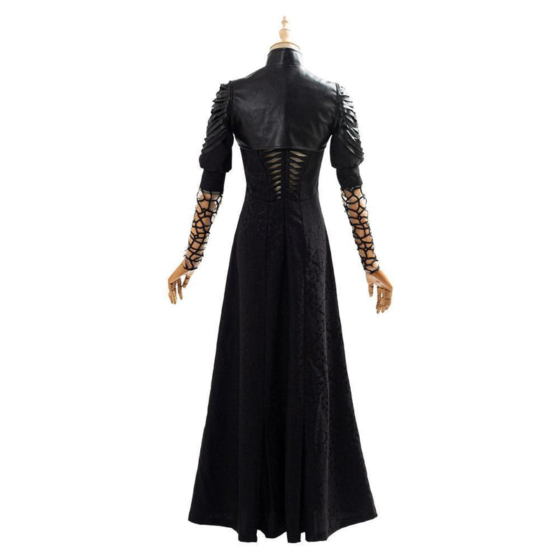 The Witcher Yennefer Party Black Long Dress Cosplay Costume - CrazeCosplay