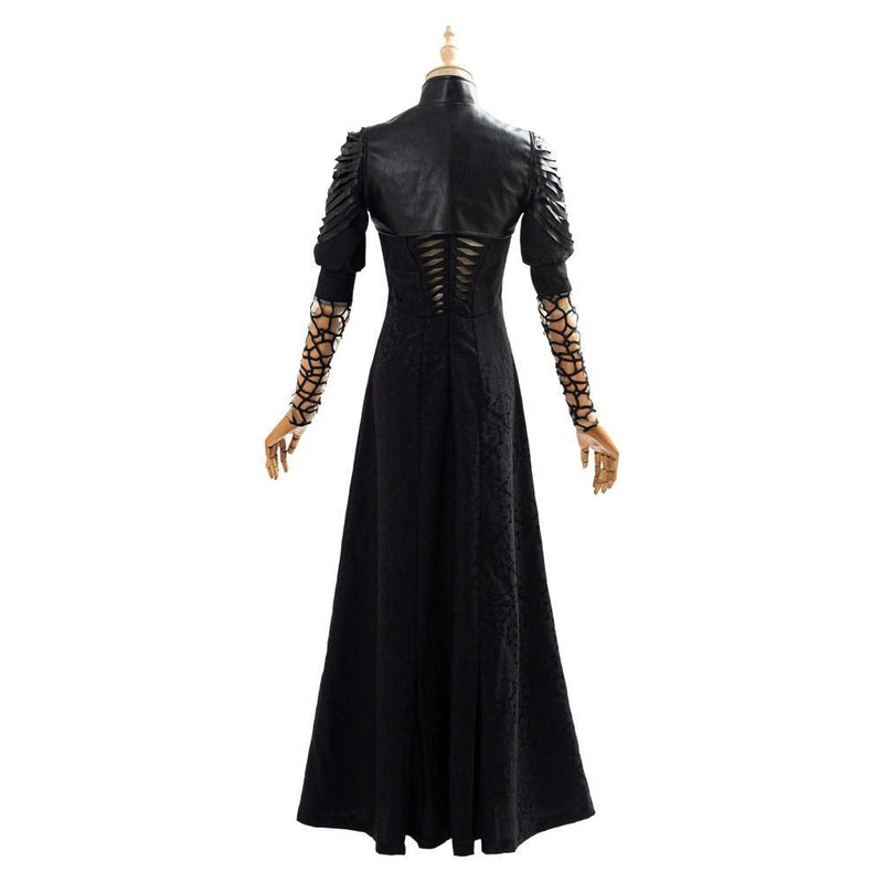 The Witcher Yennefer Party Black Long Dress Cosplay Costume - CrazeCosplay