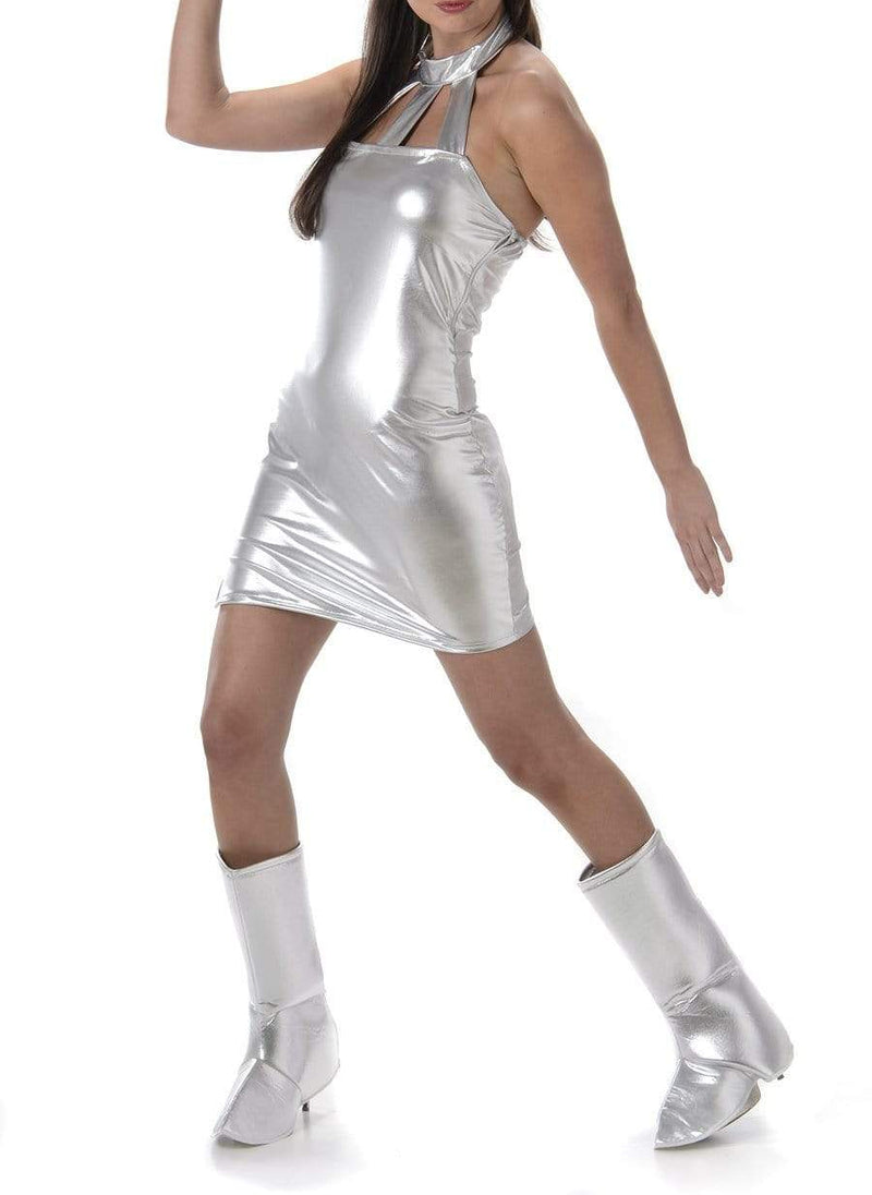 Vanessa Austin Powers Costume Silver Dress Halloween Cosplay Outfit - CrazeCosplay
