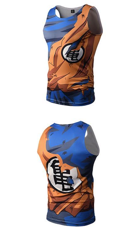Dragon Ball Super Son Goku 3D Print Vest Cosplay Costume - CrazeCosplay