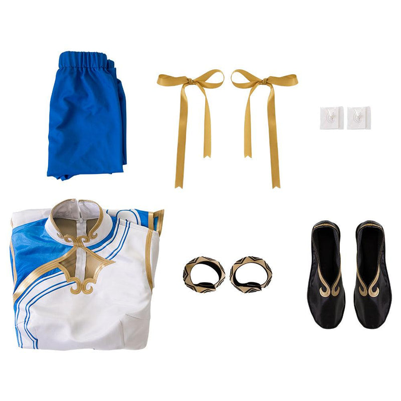 Street Fighter SF 6 Chun Li Costume Cosplay Cheongsam Outfits