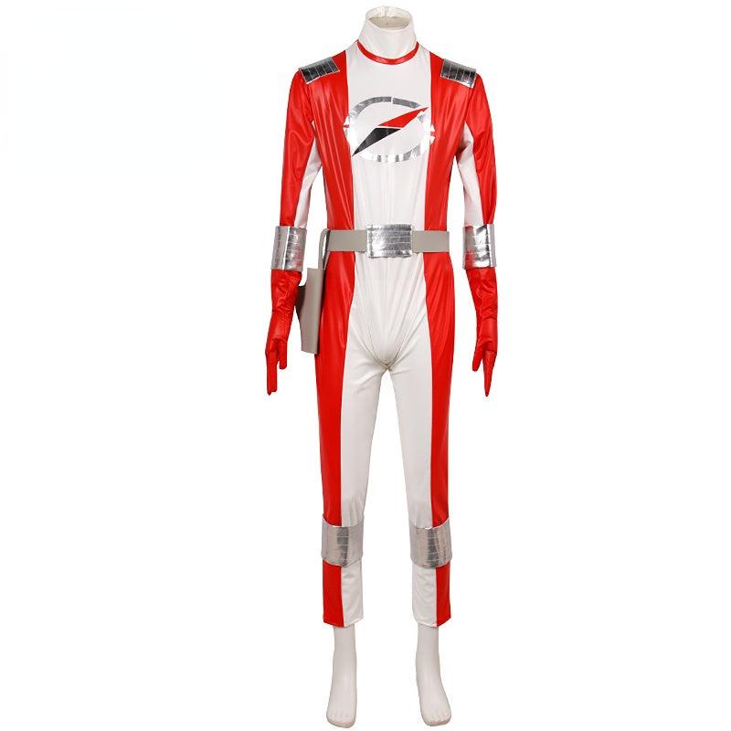 Gogo Sentai Boukenger Superhero Jumpsuit Bouken Red Satoru Akashi Cosplay Costume - CrazeCosplay
