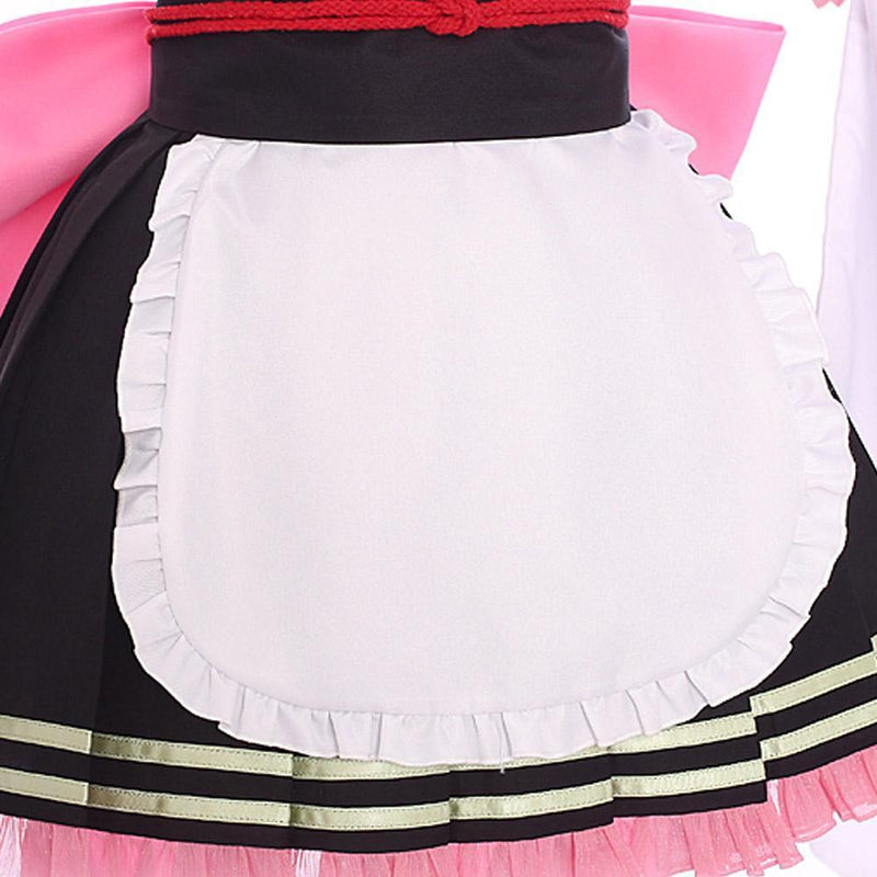 Demon Slayer Kanroji Mitsuri Maid Outfit Cosplay Costume - CrazeCosplay