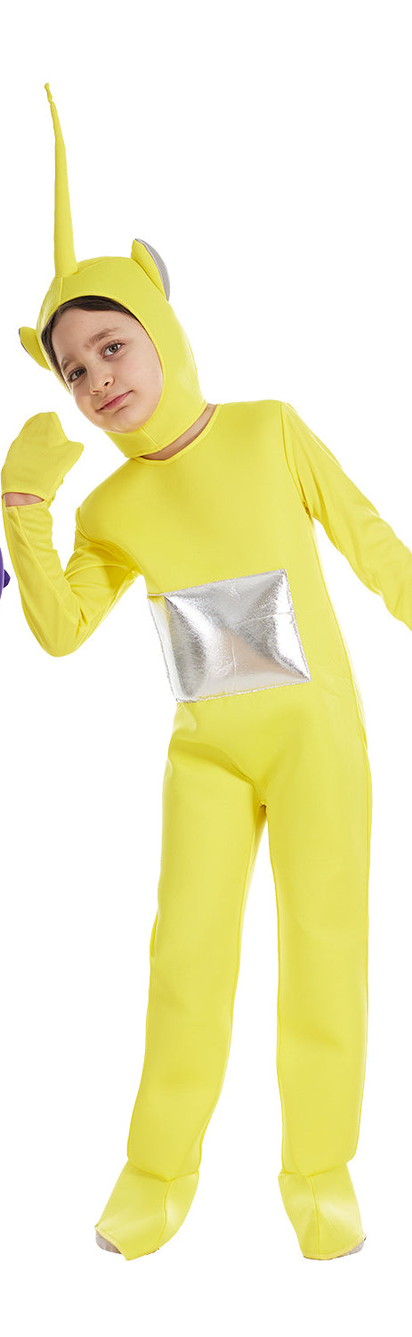 Teletubbies Costume Lala Yellow Teletubby Cute Suit for Halloween Kids Children - CrazeCosplay