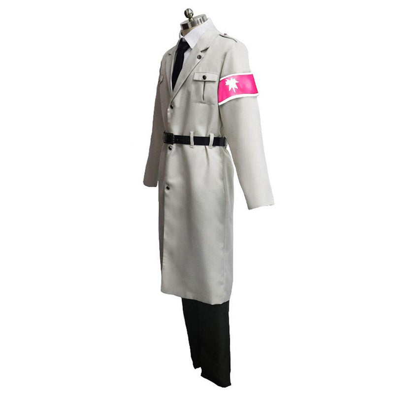 Attack on Titan Shingeki no Kyojin S4 Marley Army White Uniform Outfits Halloween Carnival Suit Cosplay Costume - CrazeCosplay