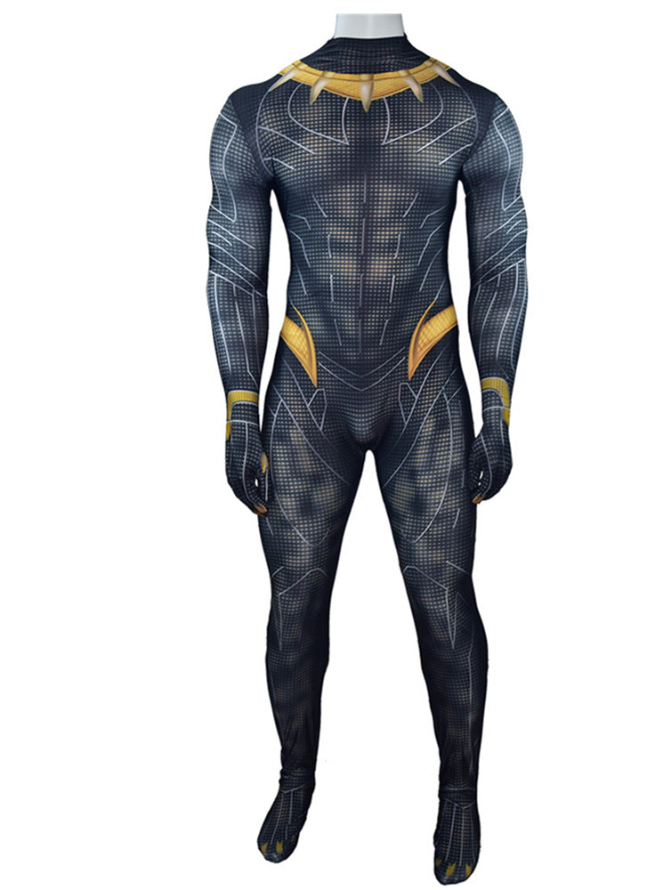 Erik Killmonger Gold Black Panther Cosplay Suit Black Panther 2 Costume for Adults