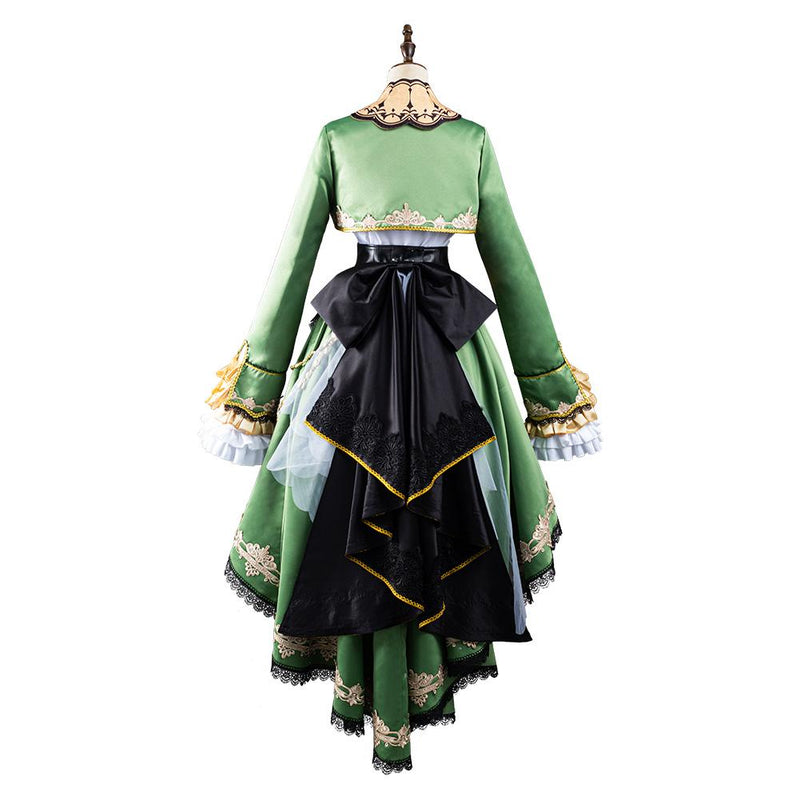 Pretty Derby Satono Diamond Green Dress Outfits Halloween Carnival Suit Cosplay Costume - CrazeCosplay