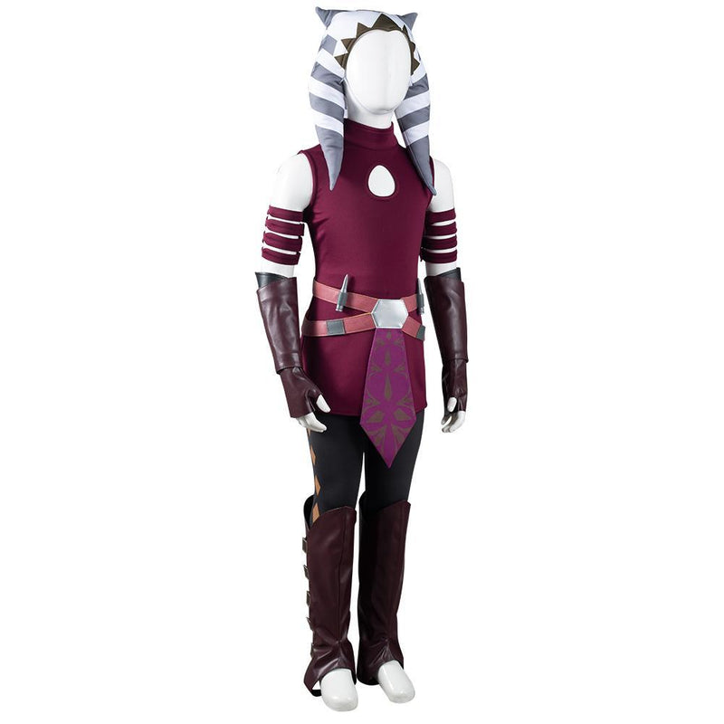 Star Wars The Clone Wars Ahsoka Tano Kids Children Halloween Carnival Suit Outfits Cosplay Costume - CrazeCosplay